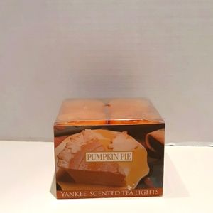 BNIB 12 Yankee Candle Pumpkin Pie Tealights